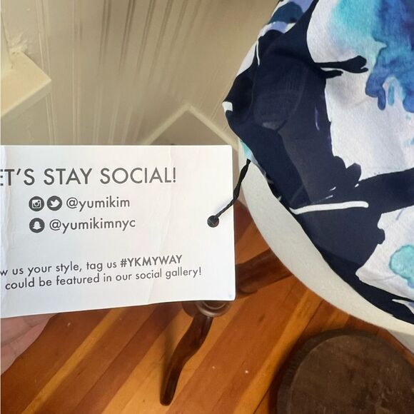 YUMI Kim NWT Love Charm Navy Hollywood Top Blouse XXS (fits S & M too) - Picture 7 of 12